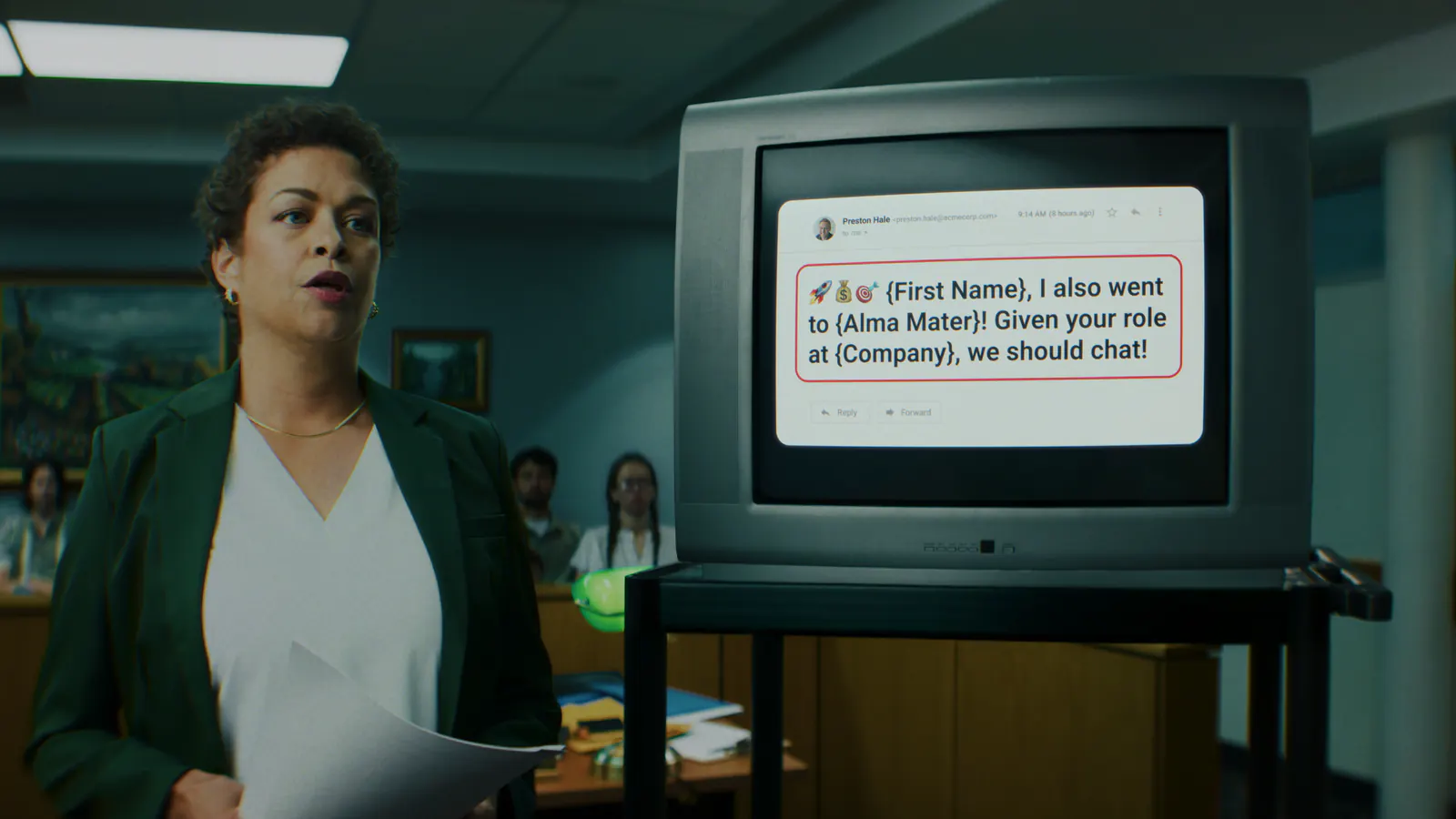 The courtroom scene — Common Room, Your Outreach On Trial